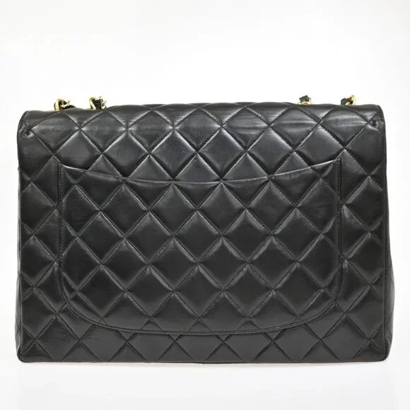 CHANEL CC Matelasse 30 Chain Shoulder Bag Leather Black - Picture 2 of 14